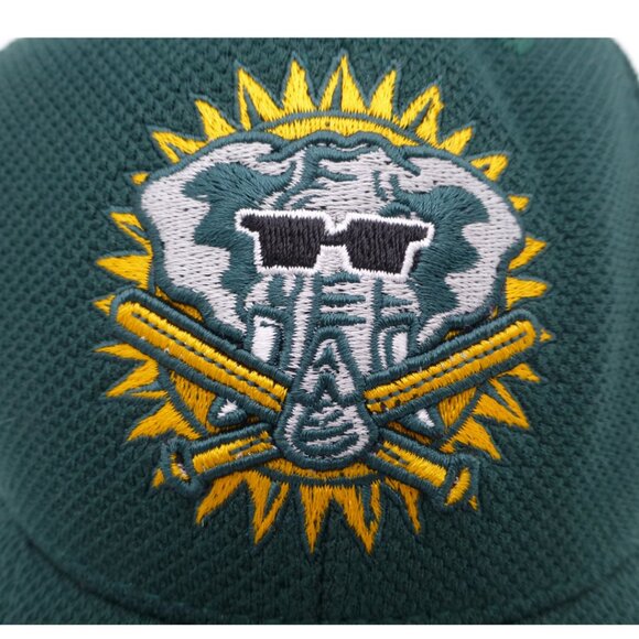 Oakland A's Mascot Fitted Hat Size Small - Picture 2 of 9
